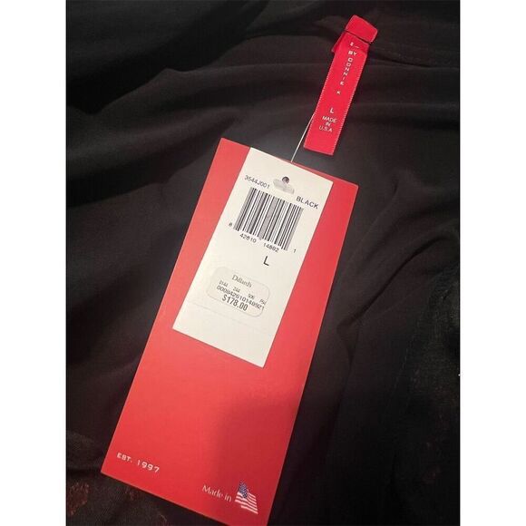 IC by Connie K Black Floral Knit Cardigan Sweater Size L Dillards - Picture 7 of 8